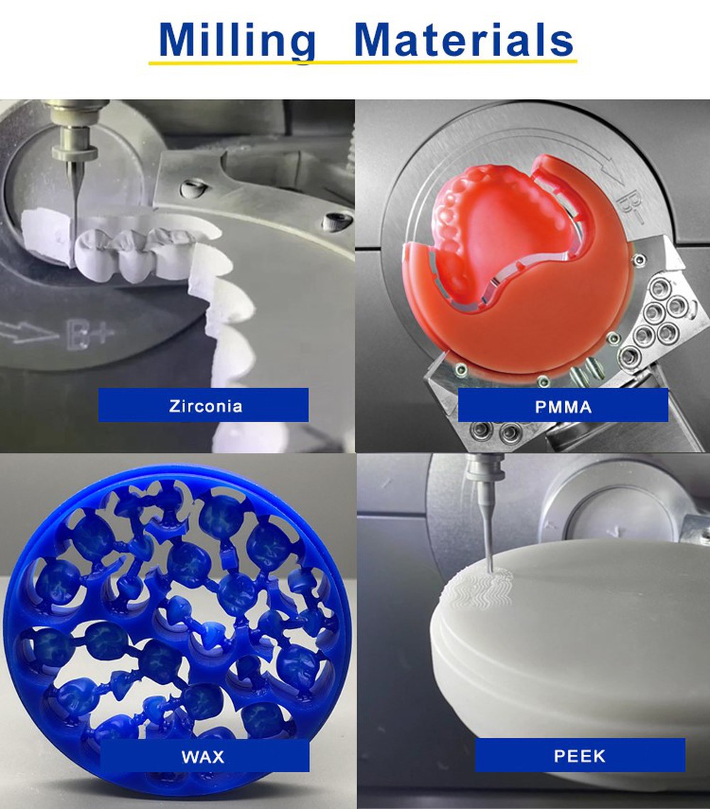 CAD/CAM 5 axis dental Milling Machine milling materials X CAD/CAM 5 axis dental Milling Machine milling materials X