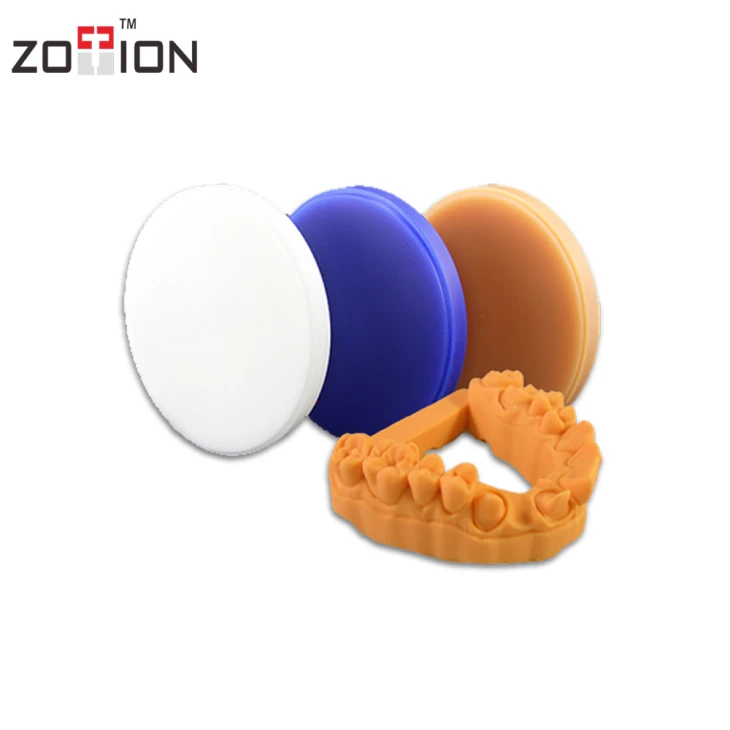 Blue And White Color Dental Wax Cad Cam Blocks For Amann Girrbach Machine