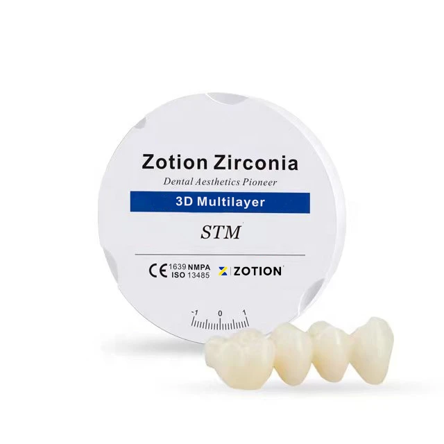 3D Multilayer Preshade Zirconia Ceramic Block For Dental Lab Material