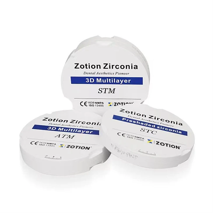 3D Multilayer Preshade Zirconia Ceramic Block For Dental Lab Material